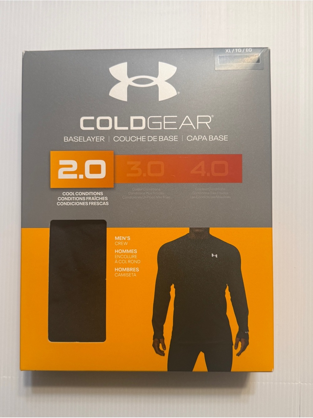 Under Armour ColdGear 2.0 Men's Crew Baselayer Long Sleeve Shirt XL